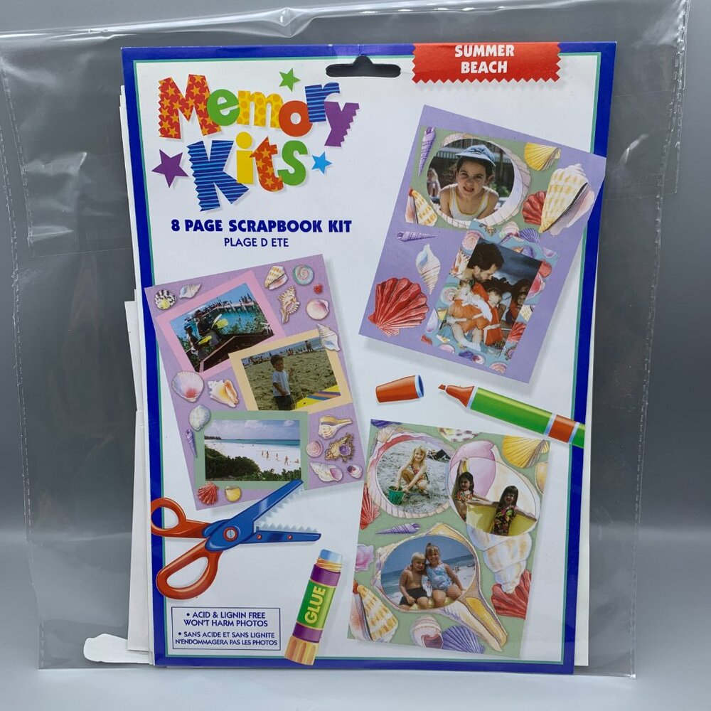 NEW Memory Kits SUMMER BEACH Theme 8 page Scrapbook Kit